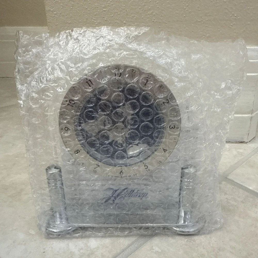 Howard Miller Discoverer World Arch‎ Table Alarm Clock Desk Mantle Globe *SEE
